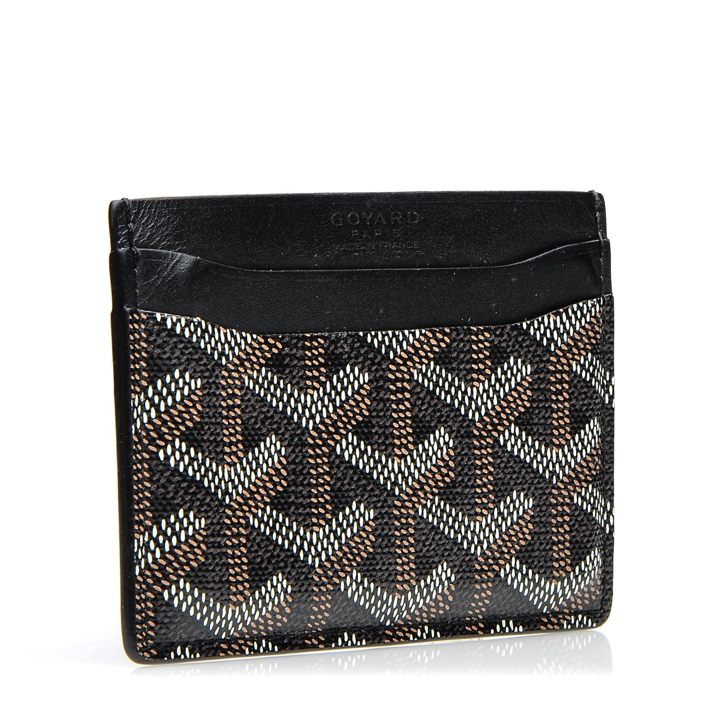 Goyardine Saint Sulpice Card Holder Black