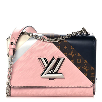 Louis Vuitton Epi Monogram Tape Twist Shoulder Bag MM Rose White 3 of 13
