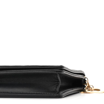 Christian Dior Lambskin Cannage Lady Dior Pouch Black 11 of 11