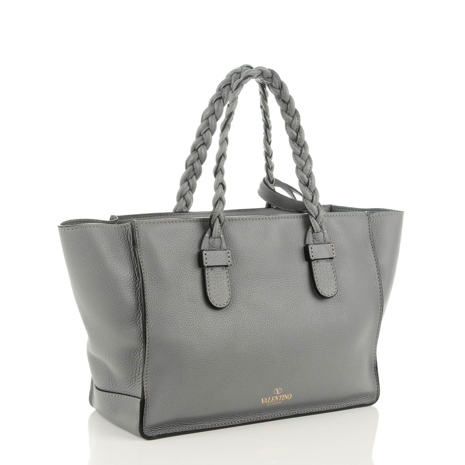 Valentino Garavani Grained Calfskin Small To Be Cool Tote Grigio Perla 4 of 9