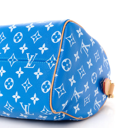 Louis Vuitton Calfskin Monogram Speedy P9 Bandouliere 25 Blue 16 of 16