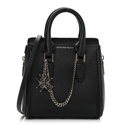 Alexander McQueen Grained Calfskin Small Heroine Black 1 of 14