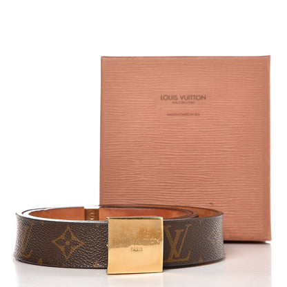 Louis Vuitton Monogram Ceinture Belt Gold Buckle 85 34 7 of 7