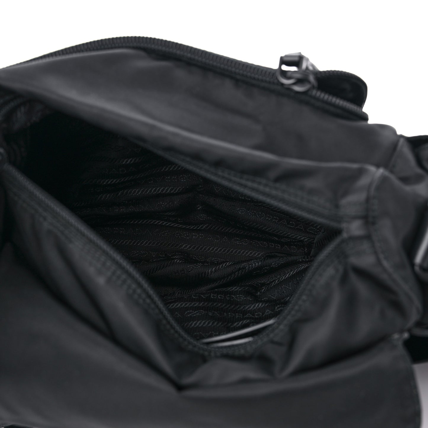Nylon New Vela Studded Messenger Black
