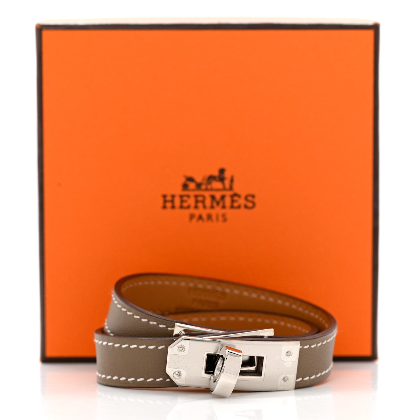 Swift Kelly Double Tour Bracelet T2 Etoupe