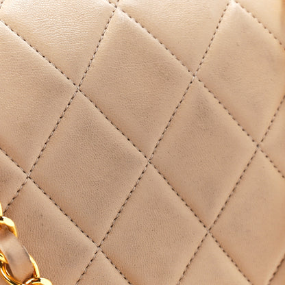 Chanel Lambskin Quilted Small Single Flap Beige 14 of 16