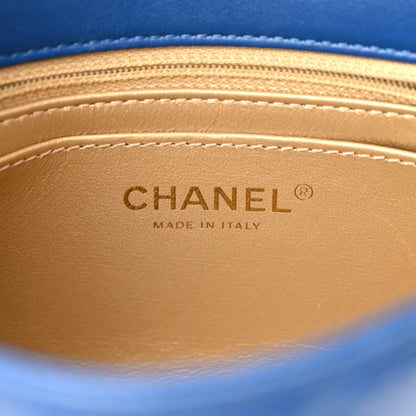 Chanel Lambskin Quilted Mini Pearl Crush Flap Blue 6 of 10