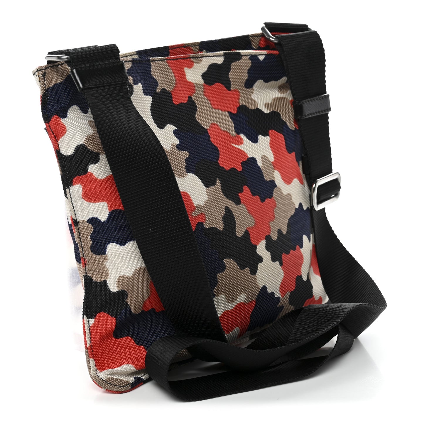 Cordura Saffiano Camouflage Crossbody Rosso