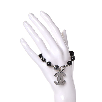 Chanel Ruthenium Bead CC Bracelet Black 2 of 6