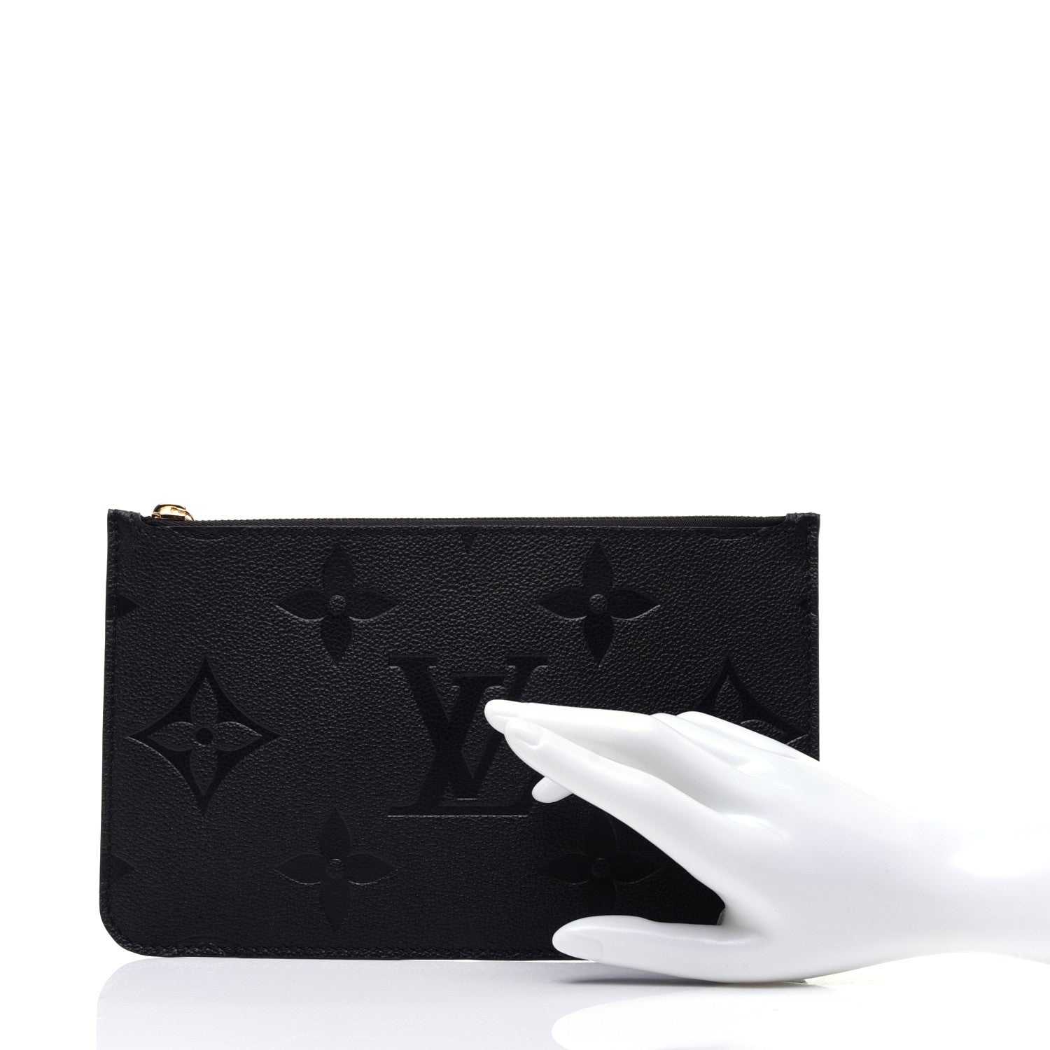 Louis Vuitton Empreinte Monogram Giant Neverfull MM Pochette Black 2 of 9