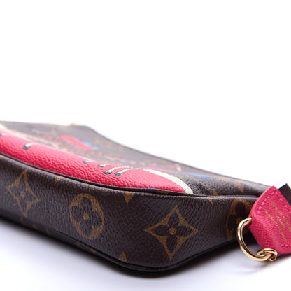 Louis Vuitton Monogram 2017 Christmas Animation Mini Pochette Accessories 8 of 12