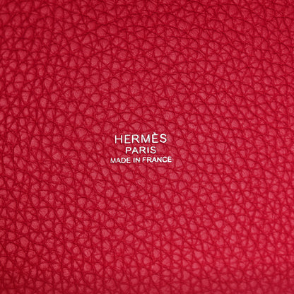 Hermes Taurillon Clemence Monochrome Picotin Lock 18 PM Rose Mexico 6 of 10