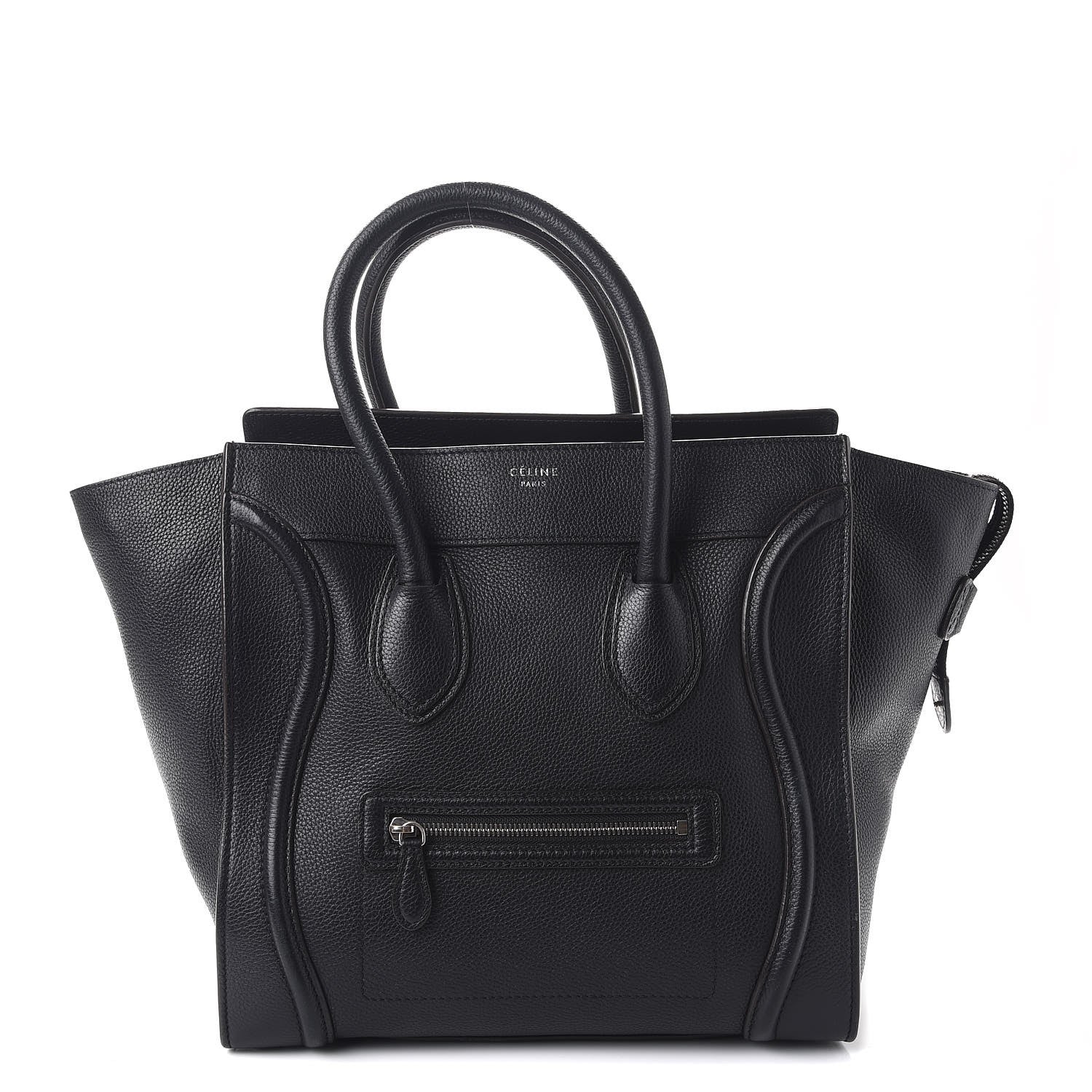 Celine Drummed Calfskin Mini Luggage Black 1 of 13