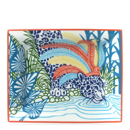 Hermes Porcelain Jaguar Quetzal II Change Tray 1 of 6