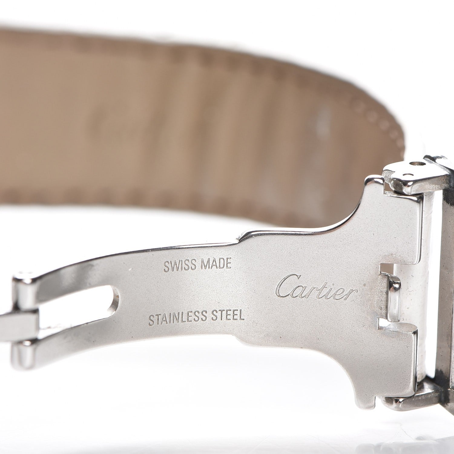 Cartier Stainless Steel Alligator Mother of Pearl 35mm Pasha C Automatic Watch 6 of 13