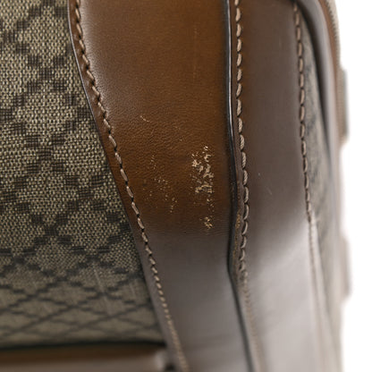 Gucci Diamante Plus Four Wheel Trolley Suitcase Brown 12 of 13