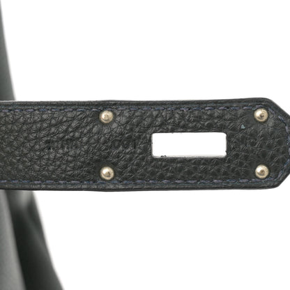 Hermes Togo HAC Birkin 40 Black Bleu Nuit 7 of 11