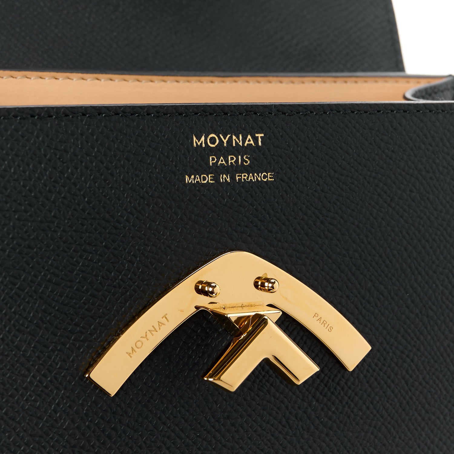 Moynat Carat Calfskin Gabrielle BB Black 6 of 10