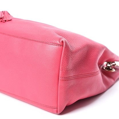 Gucci Pebbled Calfskin Medium Soho Chain Shoulder Bag Pink 8 of 9