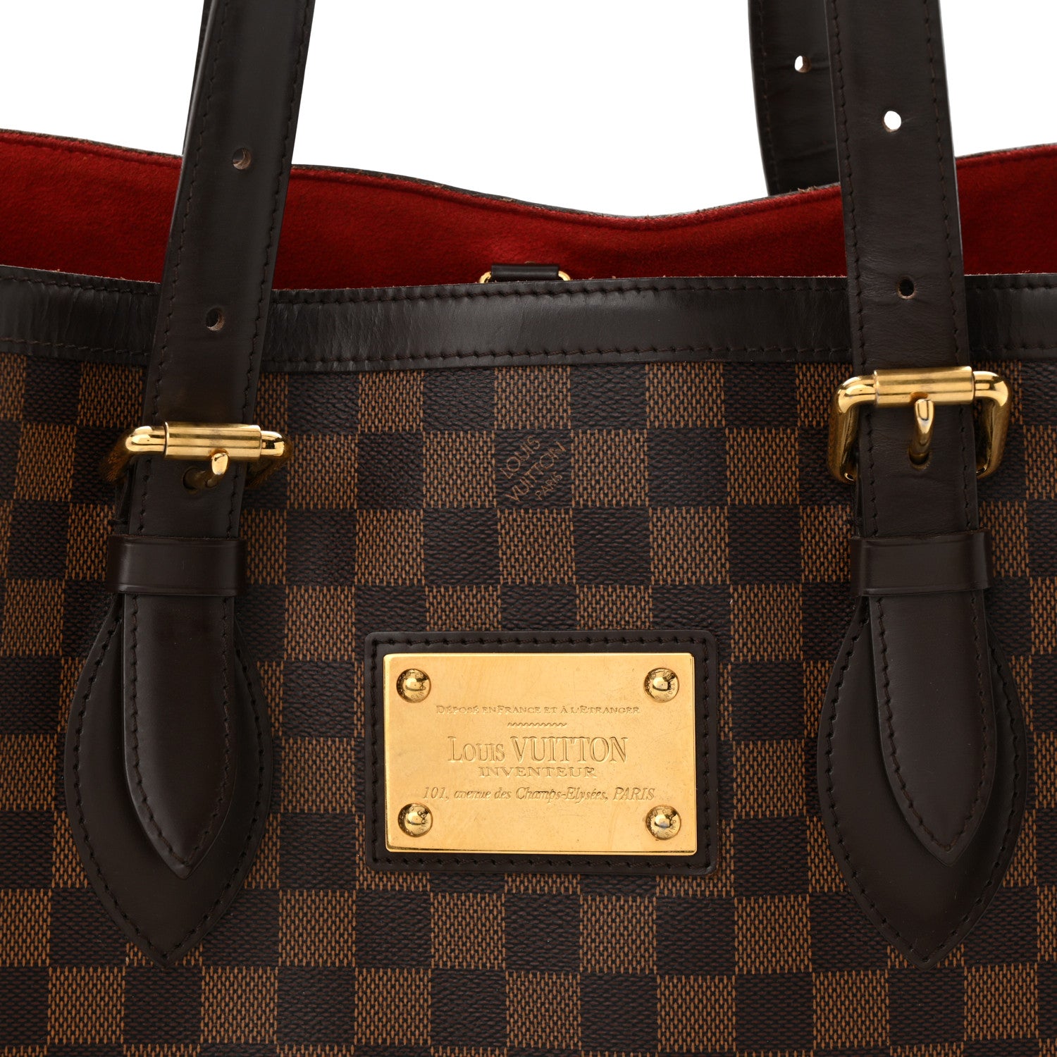 Louis Vuitton Damier Ebene Hampstead MM 7 of 9