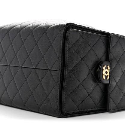 Chanel Caviar Quilted Medium Chanel 25 Handbag Black 11 of 12