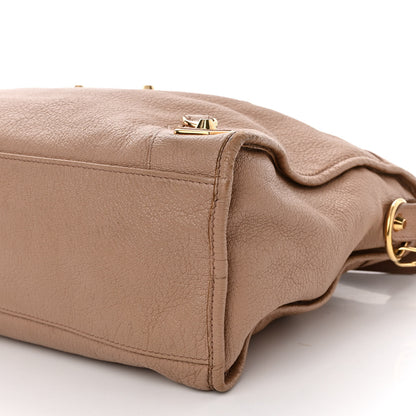 Balenciaga Chevre Gold Metallic Edge Hardware City Rose Des Sables 10 of 14