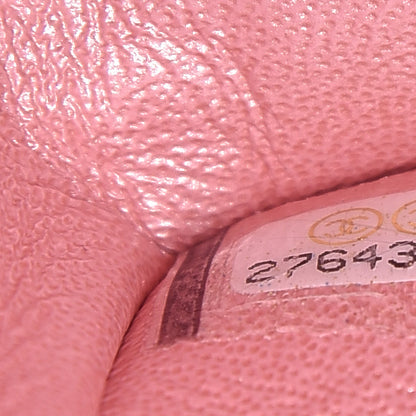 Chanel Iridescent Caviar Quilted Medium Double Flap Rose Pink 7 of 10