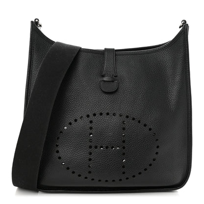 Hermes Taurillon Clemence Evelyne II GM Black 1 of 10