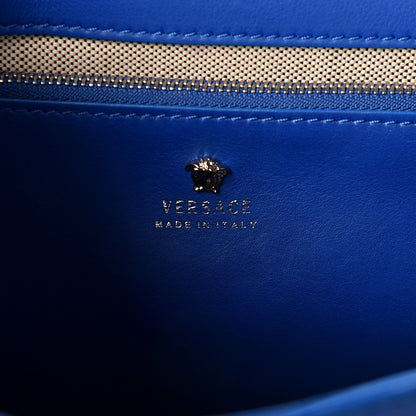 Versace Vitello Medium Palazzo Empire Bag Blue 5 of 9