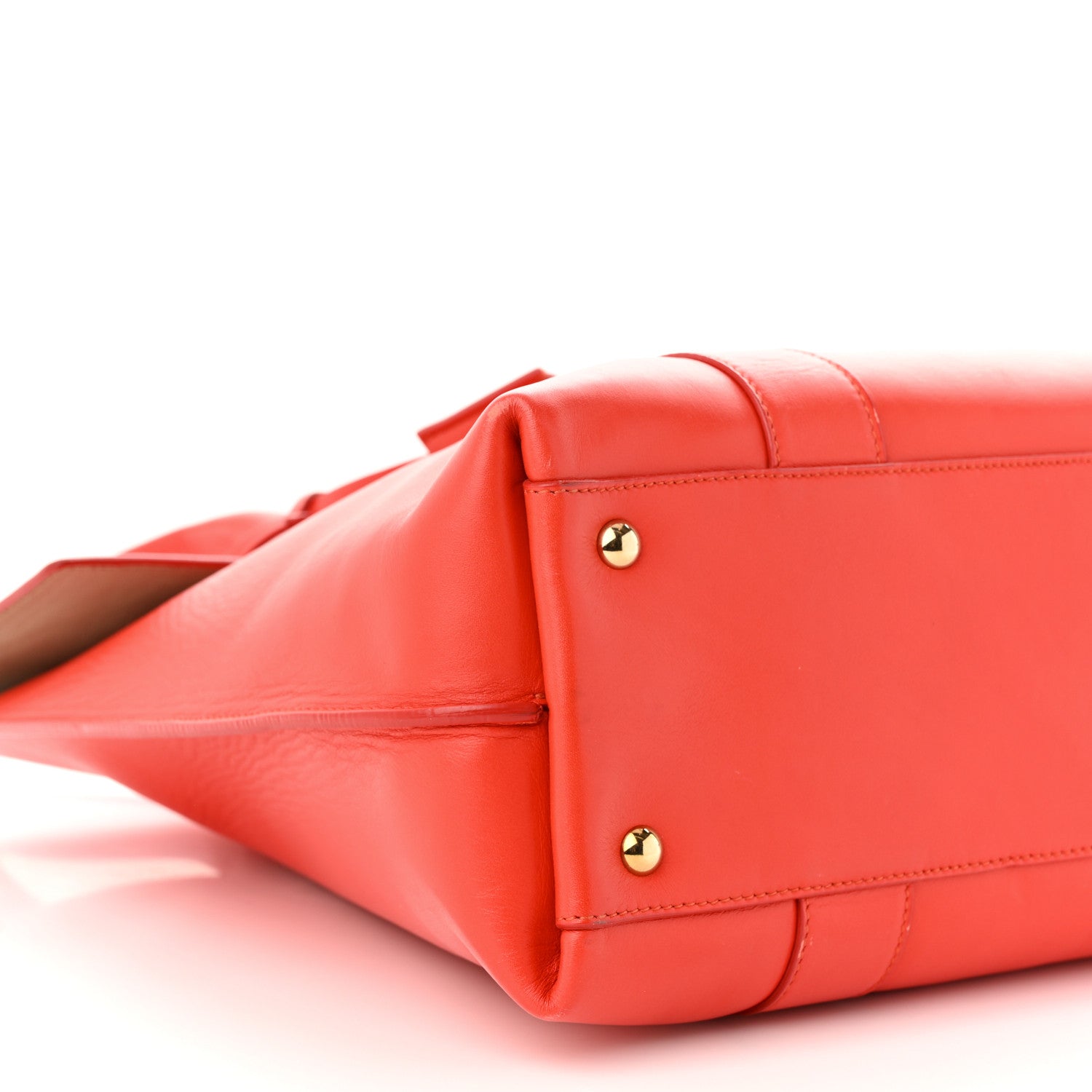 Salvatore Ferragamo Calfskin Large Sookie Satchel Red 9 of 12
