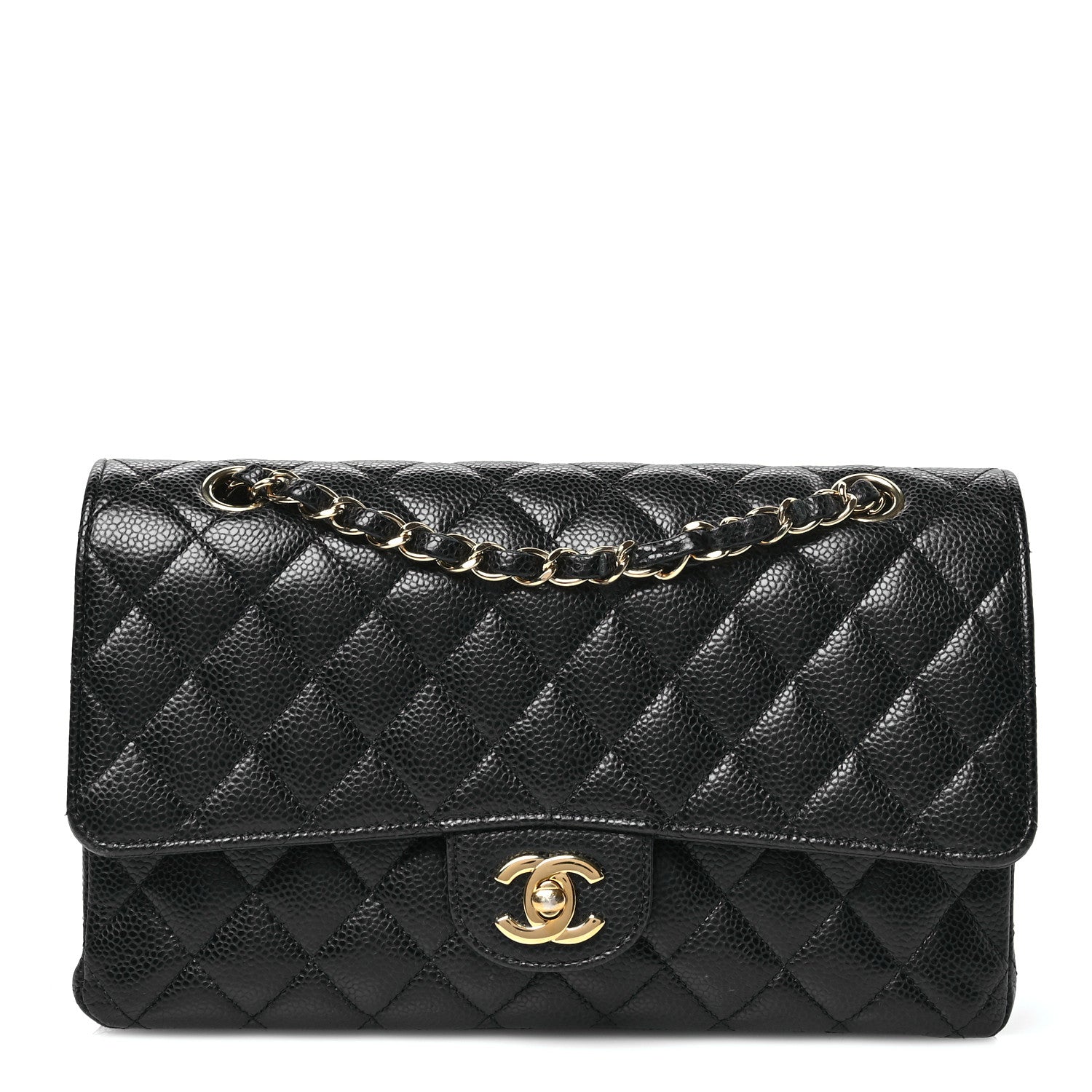 Chanel Caviar Quilted Medium Double Flap Black 1 of 11