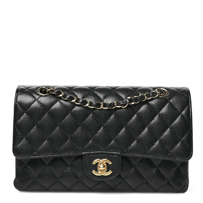 Chanel Caviar Quilted Medium Double Flap Black 1 of 11