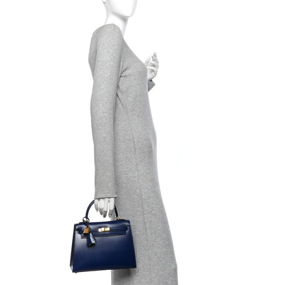 Hermes Box Kelly Sellier 25 Bleu Saphir 2 of 11