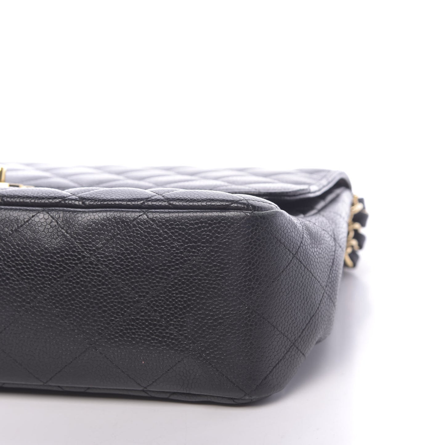 Caviar Quilted Jumbo Single Flap Black