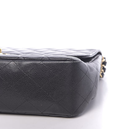 Chanel Caviar Quilted Jumbo Single Flap Black 9 of 11