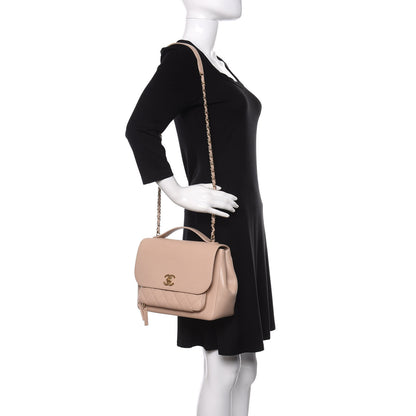 Chanel Caviar Quilted Large Business Affinity Flap Beige 2 of 12