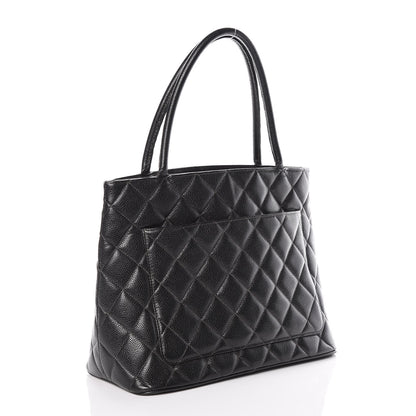 Chanel Caviar Quilted Medallion Tote Black 3 of 12