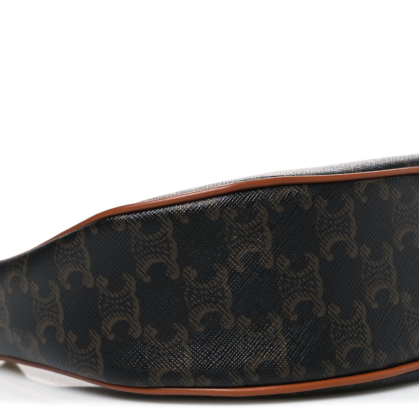 Triomphe Canvas Calfskin Ava Shoulder Bag Tan