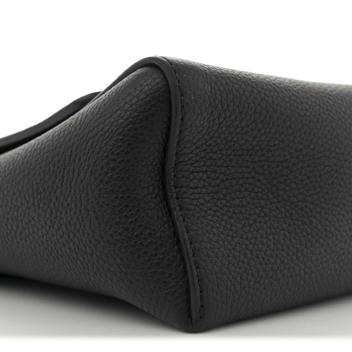 Grainy Calfskin Vintage Check Note Crossbody Bag Black