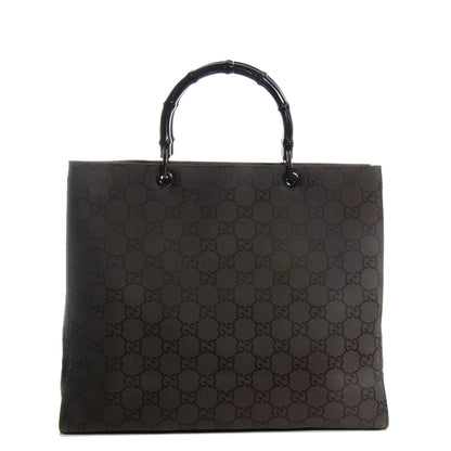 Gucci Nylon Monogram Bamboo Handle Tote 1 of 7
