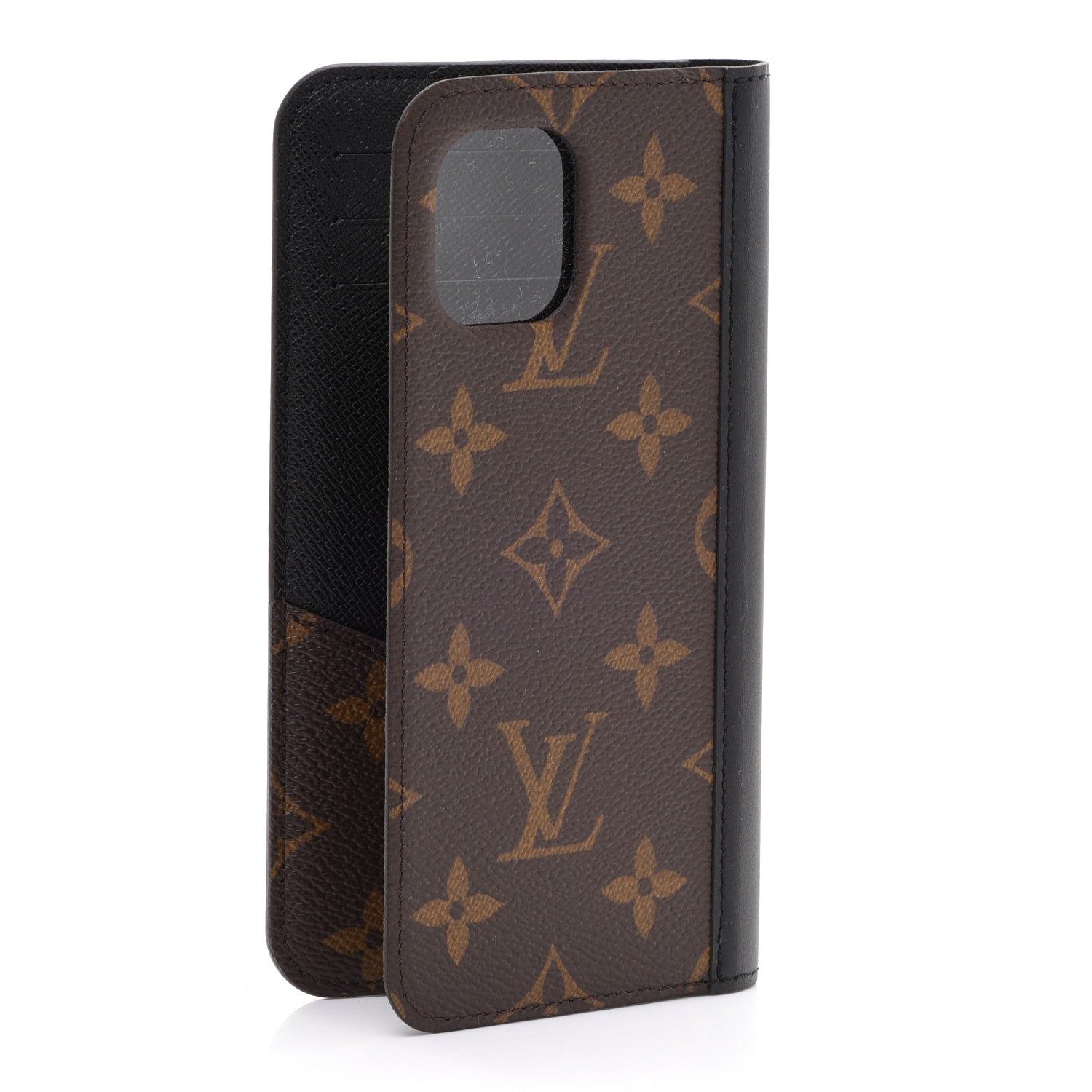 Louis Vuitton Monogram iPhone 11 Folio Case Black 3 of 9