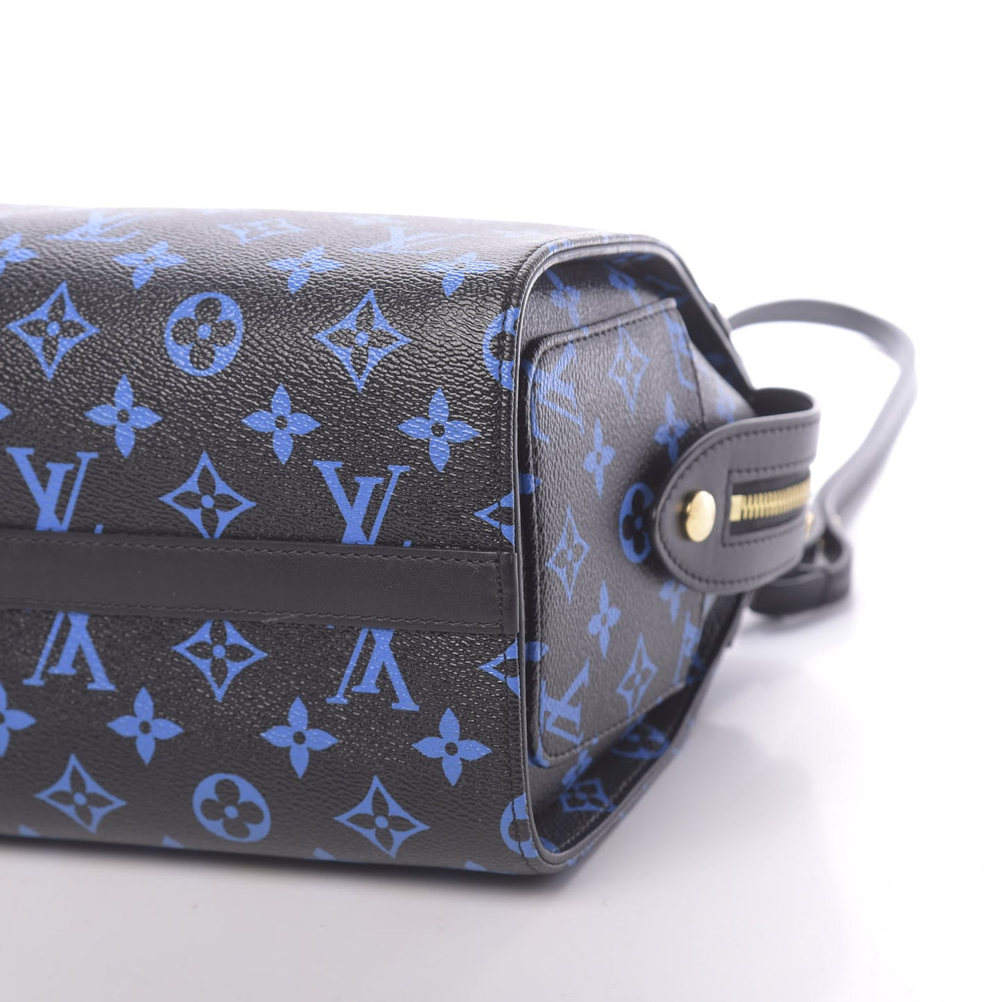 Colored Monogram Speedy Amazon PM Blue Black