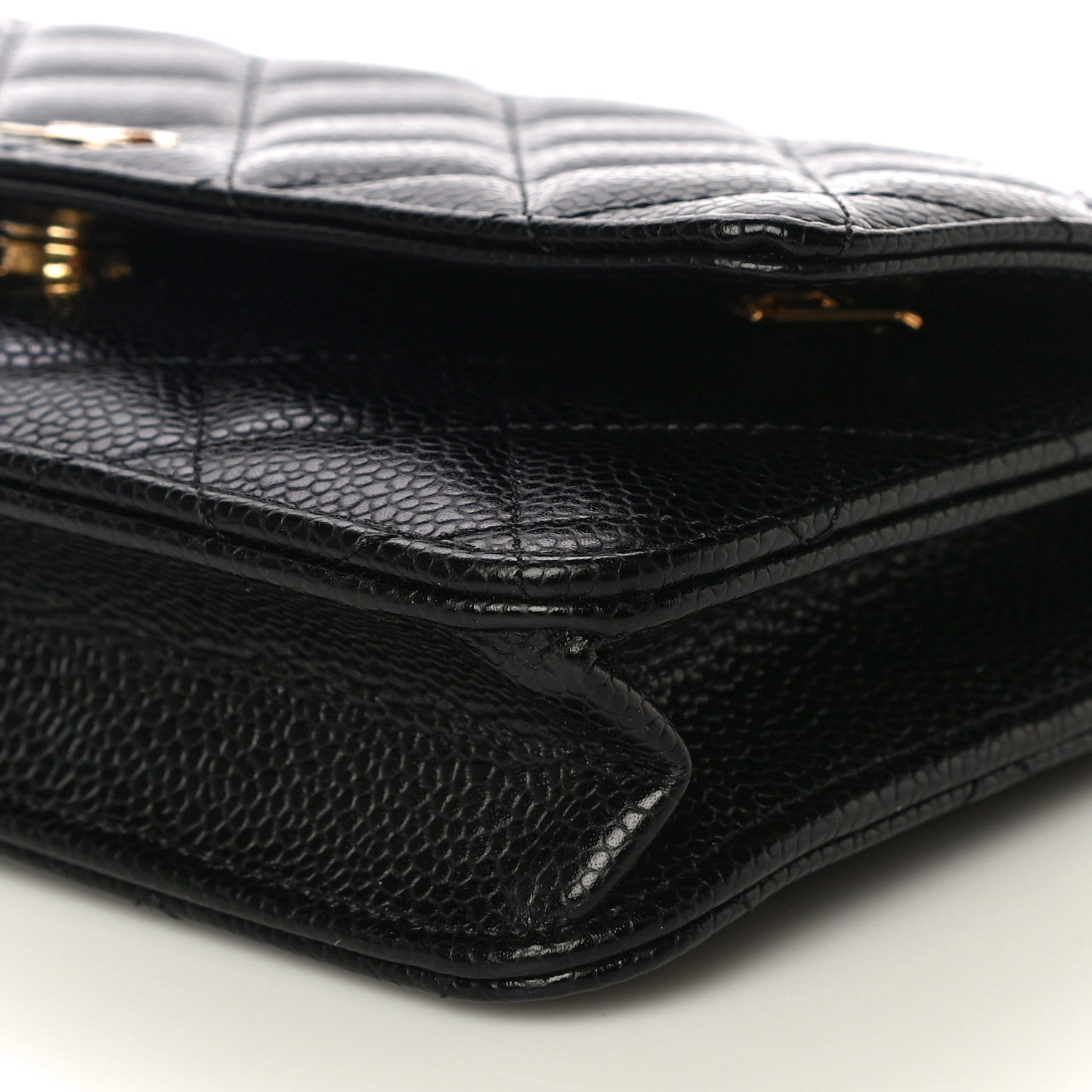 Chanel Caviar Quilted Wallet On Chain WOC Black 11 of 12