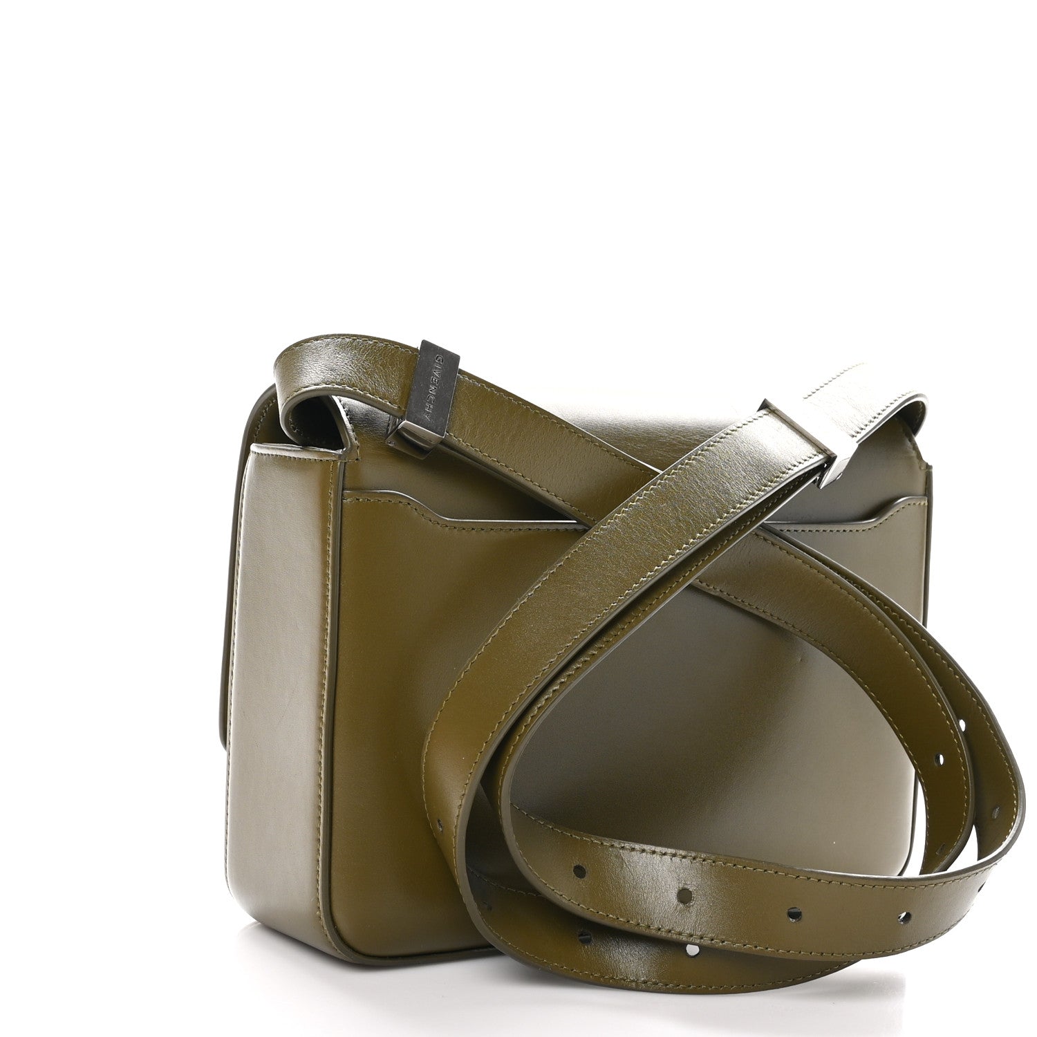 Givenchy Box Calfskin Medium 4G Shoulder Bag Dark Khaki 3 of 9