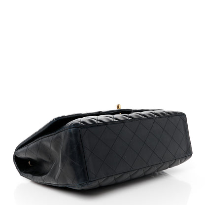 Chanel Lambskin Quilted Maxi Single Flap Black 4 of 12