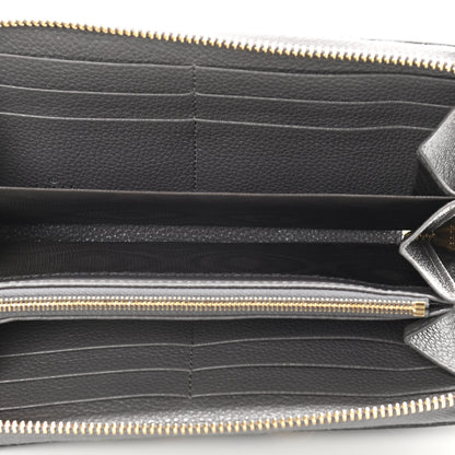 Gucci Grainy Calfskin Zumi Zip Around Wallet Dusty Grey 5 of 10