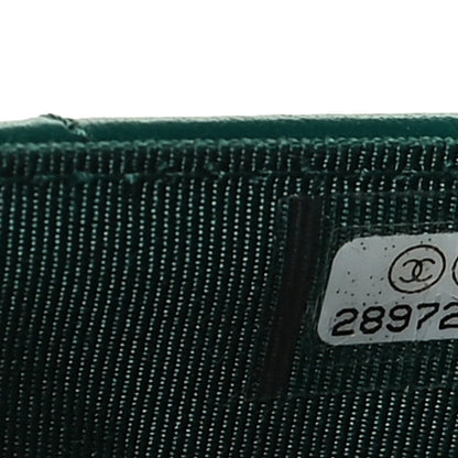Chanel Aged Calfskin Quilted 2.55 Reissue Wallet on Chain WOC Green 13 of 13