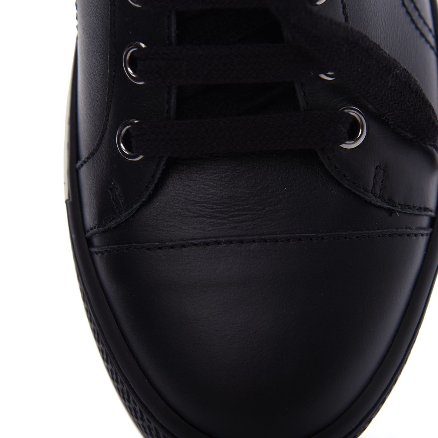 Calfskin Womens Jungle Love Voltage Sneakers 37.5 Black