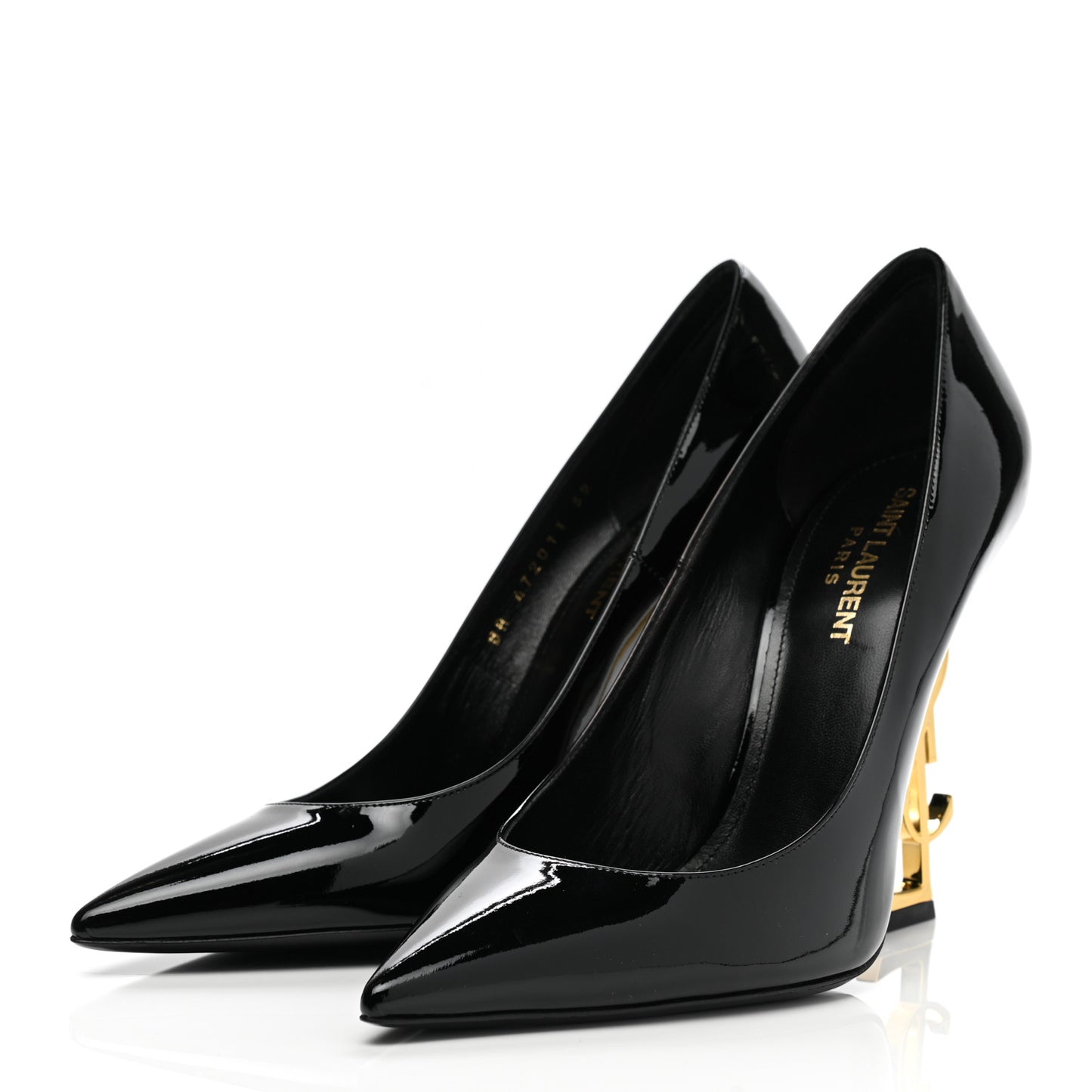 Patent Opyum 110 Pumps 39 Black Gold