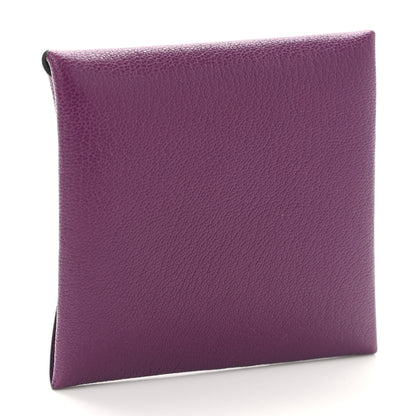 Hermes Chevre Mysore Bastia Coin Purse Anemone 3 of 8